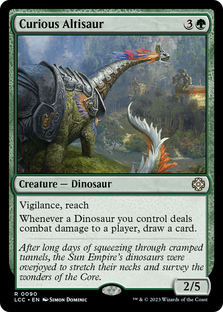 Curious Altisaur [The Lost Caverns of Ixalan Commander] | Tables and Towers