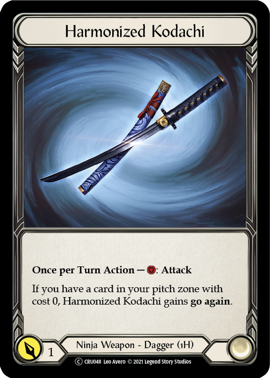 Harmonized Kodachi [U-CRU048] (Crucible of War Unlimited)  Unlimited Normal | Tables and Towers