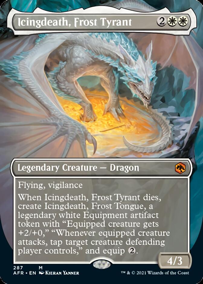 Icingdeath, Frost Tyrant (Borderless Alternate Art) [Dungeons & Dragons: Adventures in the Forgotten Realms] | Tables and Towers