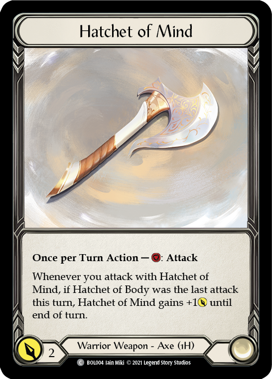 Hatchet of Mind [BOL004] (Monarch Boltyn Blitz Deck) | Tables and Towers