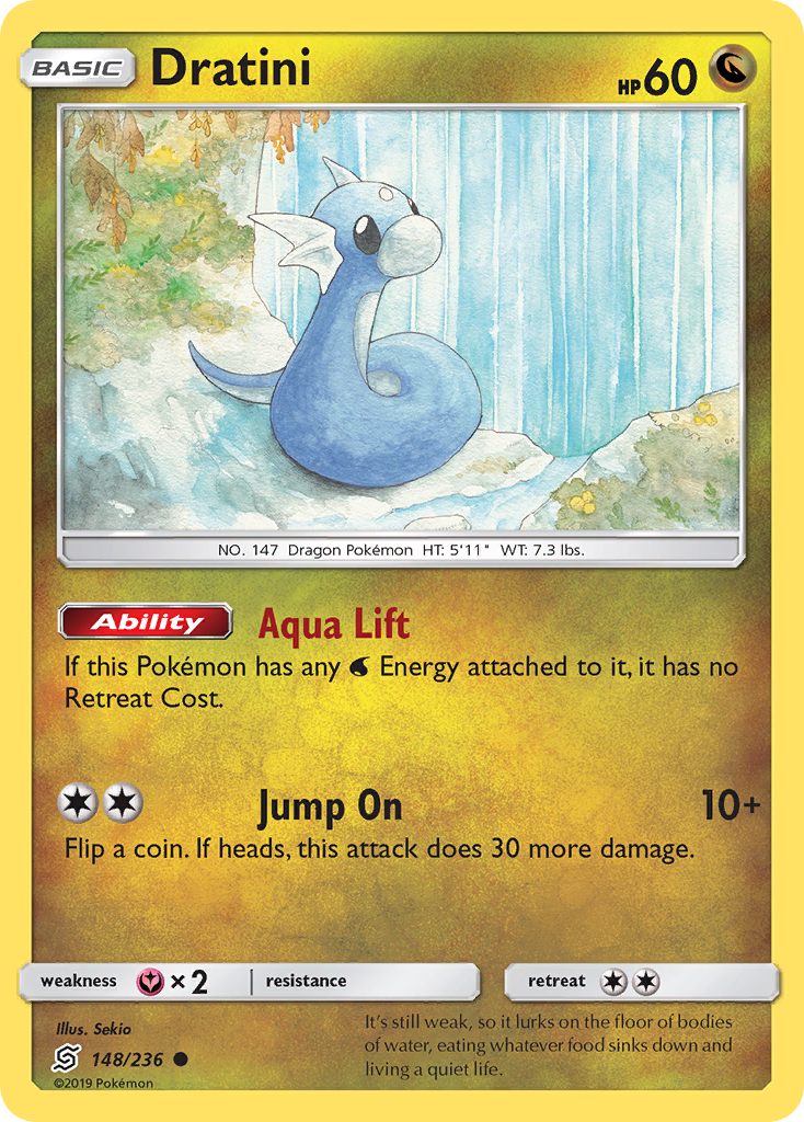 Dratini (148/236) [Sun & Moon: Unified Minds] | Tables and Towers