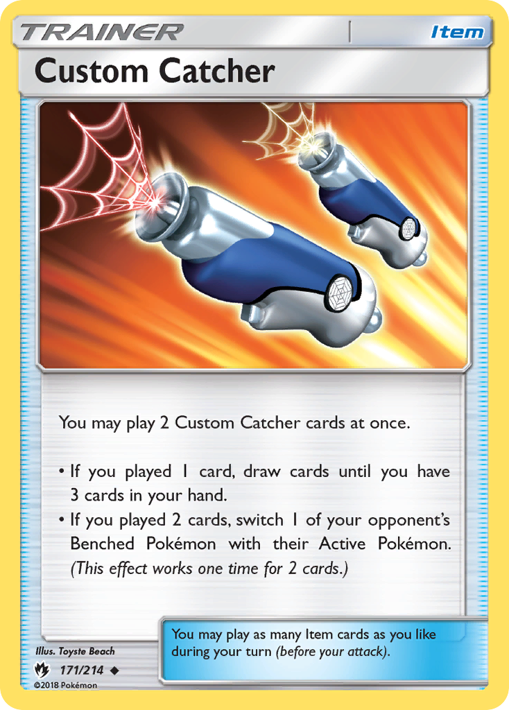 Custom Catcher (171/214) [Sun & Moon: Lost Thunder] | Tables and Towers