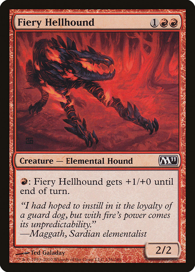 Fiery Hellhound [Magic 2011] | Tables and Towers