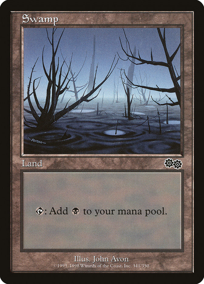 Swamp (341) [Urza's Saga] | Tables and Towers