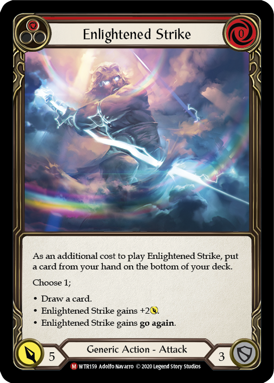 Enlightened Strike [U-WTR159] (Welcome to Rathe Unlimited)  Unlimited Rainbow Foil | Tables and Towers