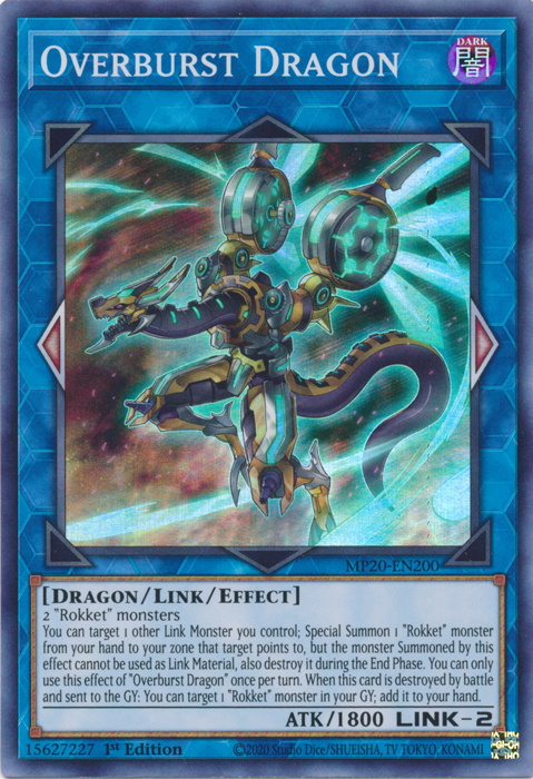 Overburst Dragon [MP20-EN200] Super Rare | Tables and Towers