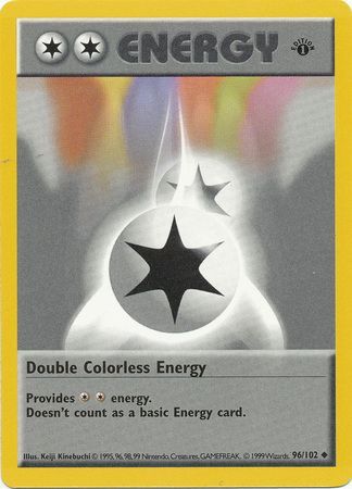 Double Colorless Energy (96/102) (Shadowless) [Base Set 1st Edition] | Tables and Towers