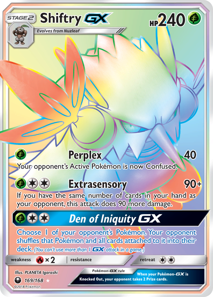 Shiftry GX (169/168) [Sun & Moon: Celestial Storm] | Tables and Towers