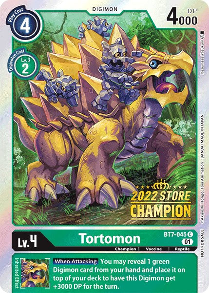 Tortomon [BT7-045] (2022 Store Champion) [Next Adventure Promos] | Tables and Towers