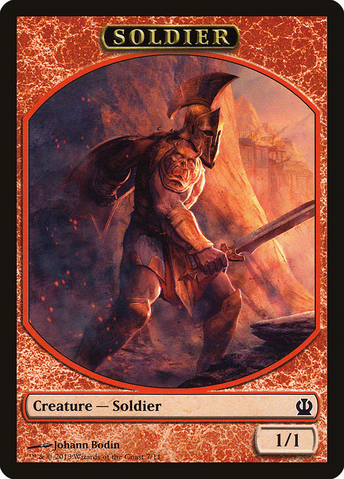 Soldier Token (7/11) [Theros Tokens] | Tables and Towers