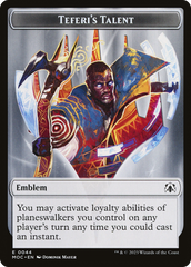 Elemental (02) // Teferi's Talent Emblem Double-Sided Token [March of the Machine Commander Tokens] | Tables and Towers