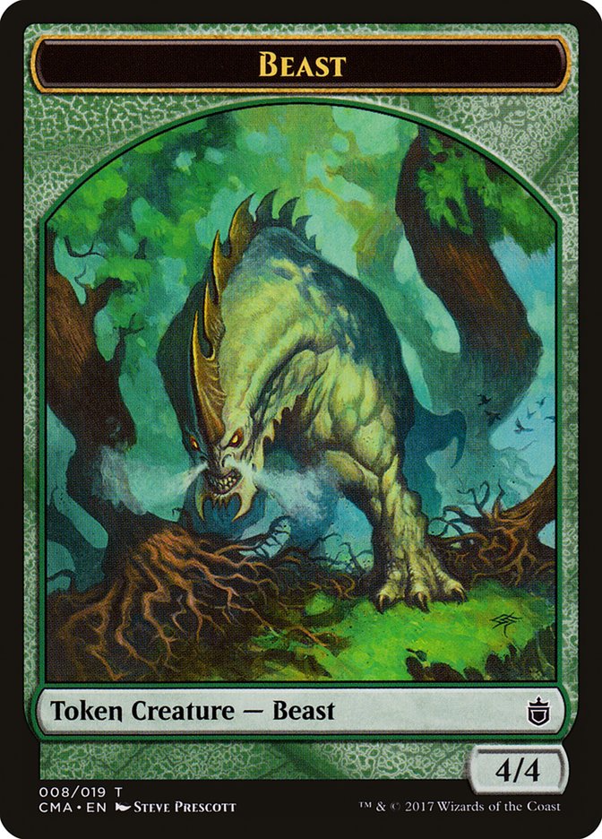 Beast Token (008/019) [Commander Anthology Tokens] | Tables and Towers