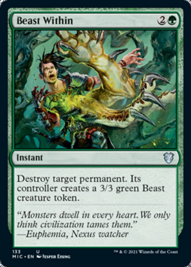 Beast Within [Innistrad: Midnight Hunt Commander] | Tables and Towers