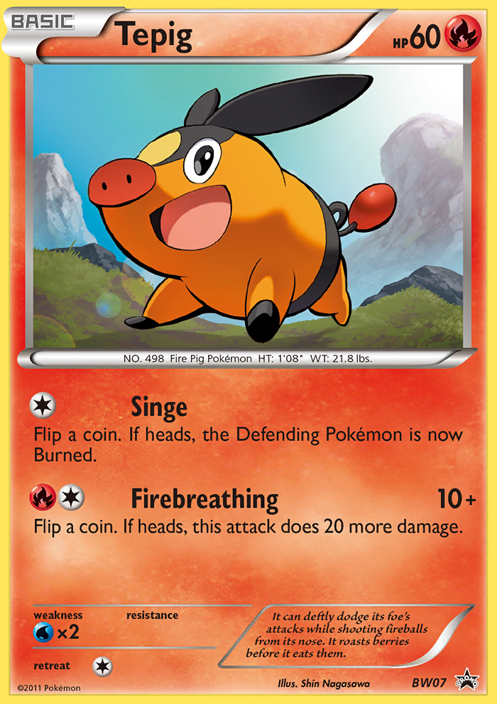 Tepig (BW07) [Black & White: Black Star Promos] | Tables and Towers