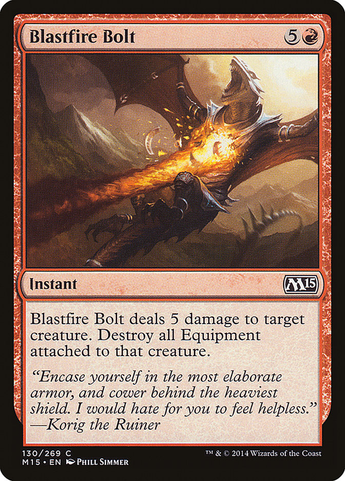 Blastfire Bolt [Magic 2015] | Tables and Towers