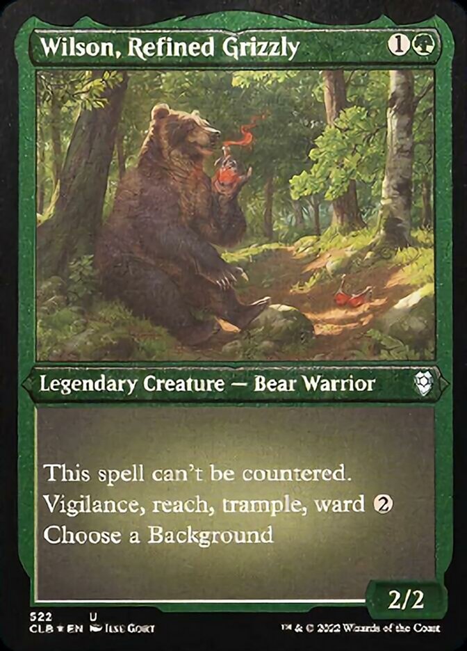 Wilson, Refined Grizzly (Foil Etched) [Commander Legends: Battle for Baldur's Gate] | Tables and Towers