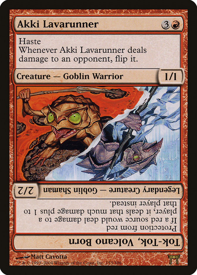 Akki Lavarunner // Tok-Tok, Volcano Born [Champions of Kamigawa] | Tables and Towers