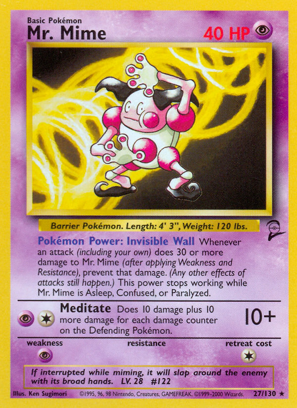 Mr. Mime (27/130) [Base Set 2] | Tables and Towers