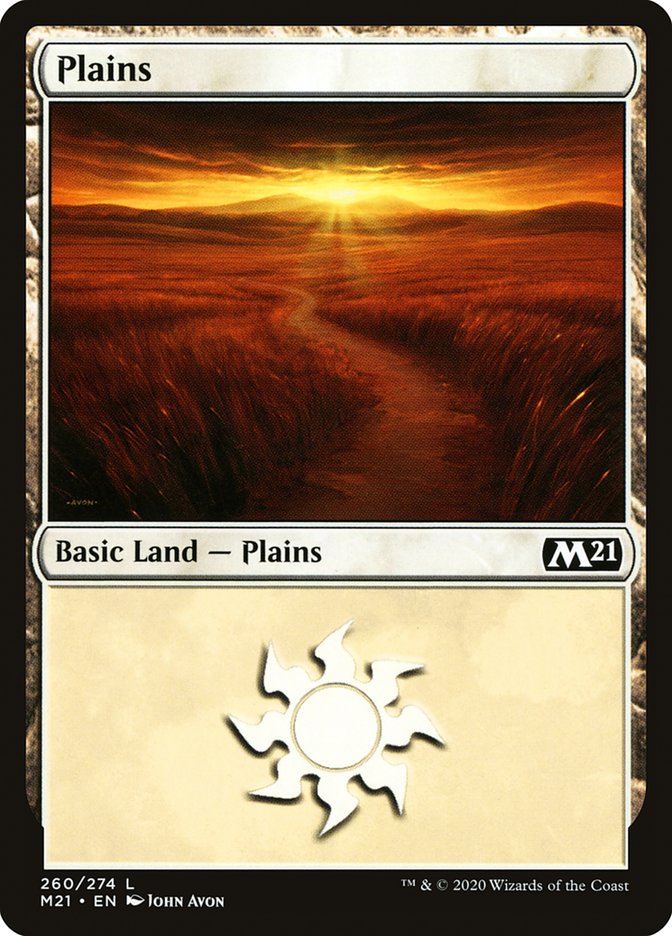 Plains (260) [Core Set 2021] | Tables and Towers