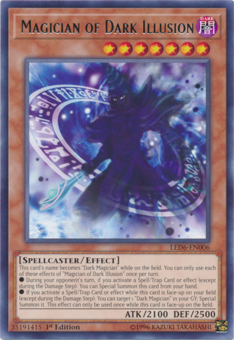 Magician of Dark Illusion [LED6-EN006] Rare | Tables and Towers