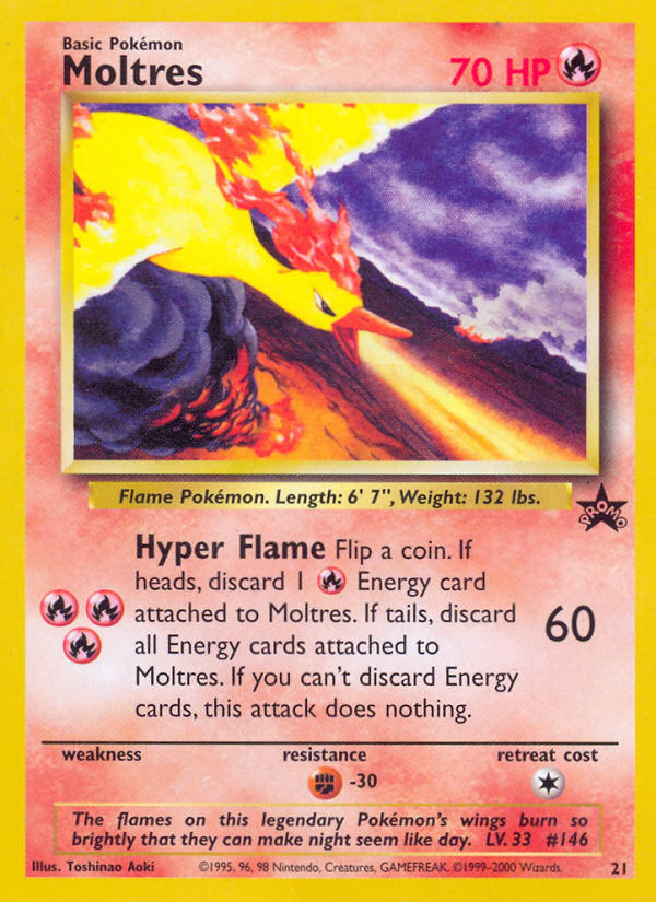 Moltres (21) [Wizards of the Coast: Black Star Promos] | Tables and Towers