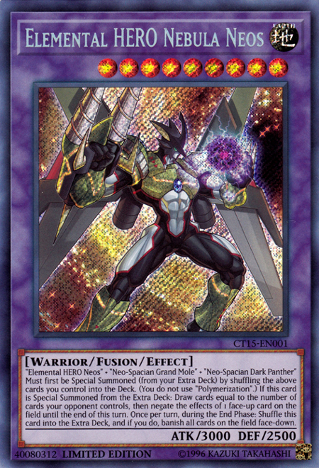 Elemental Hero Nebula Neos [CT15-EN001] Secret Rare | Tables and Towers