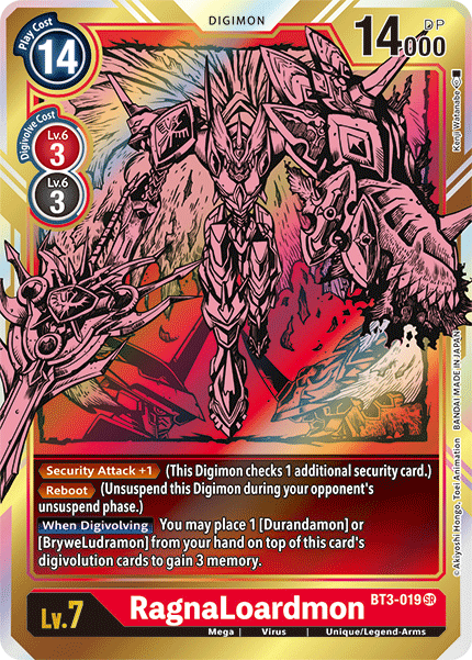 RagnaLoardmon [BT3-019] (Alternate Art) [Release Special Booster Ver.1.5] | Tables and Towers