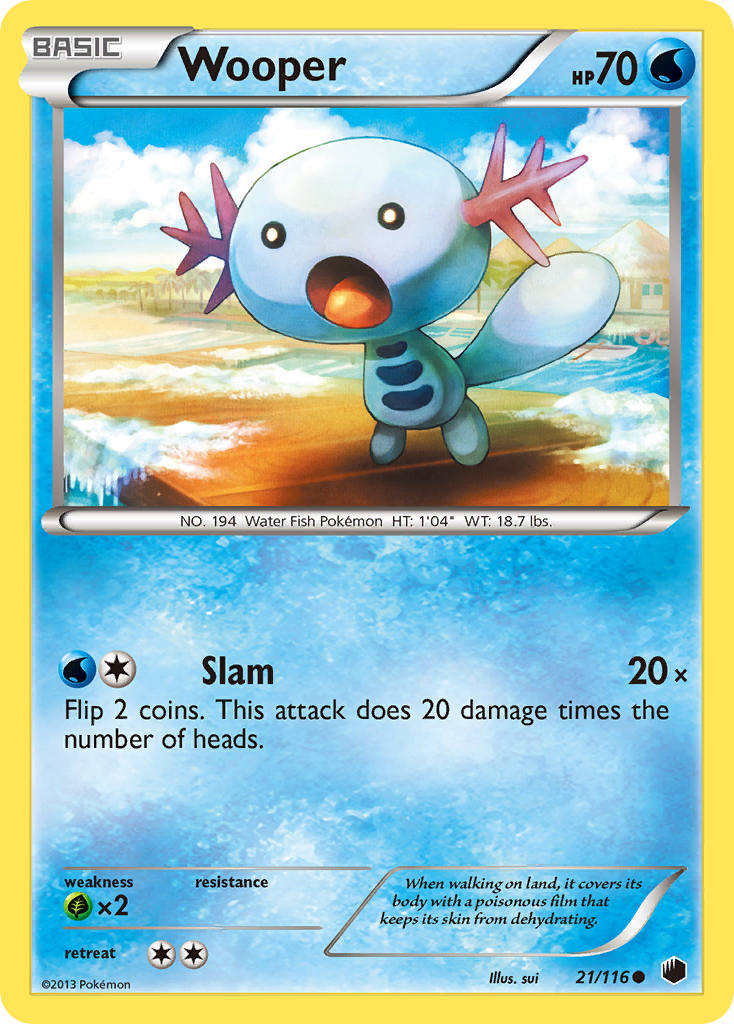 Wooper (21/116) [Black & White: Plasma Freeze] | Tables and Towers