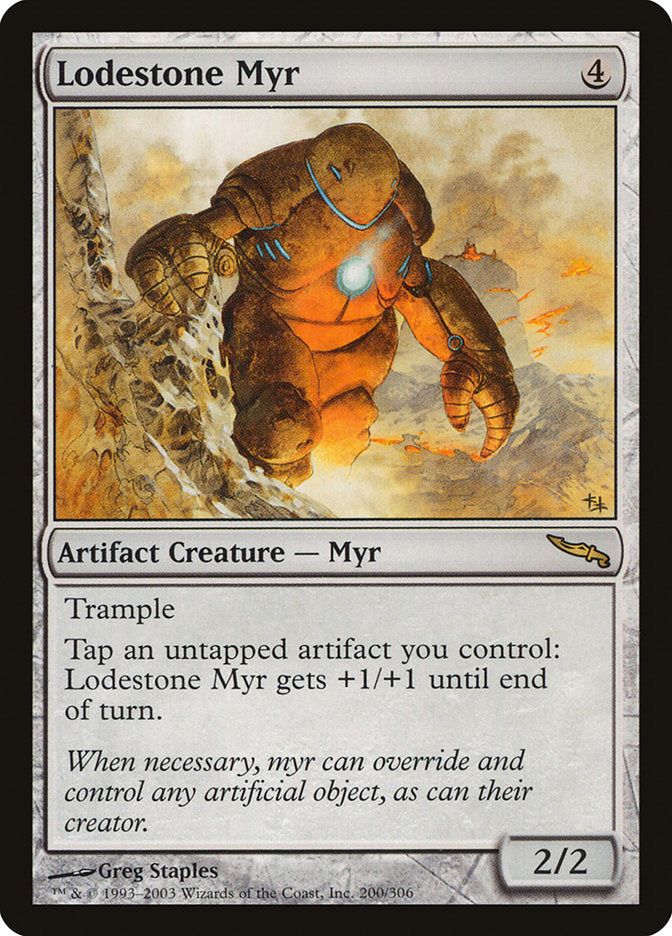 Lodestone Myr [Mirrodin] | Tables and Towers