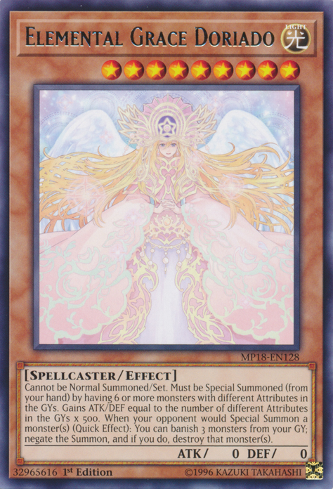 Elemental Grace Doriado [MP18-EN128] Rare | Tables and Towers