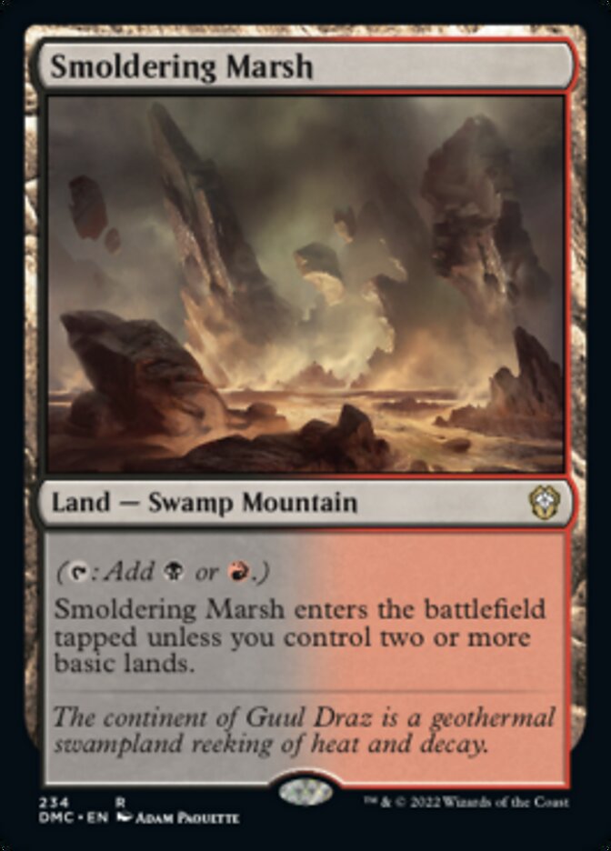 Smoldering Marsh [Dominaria United Commander] | Tables and Towers