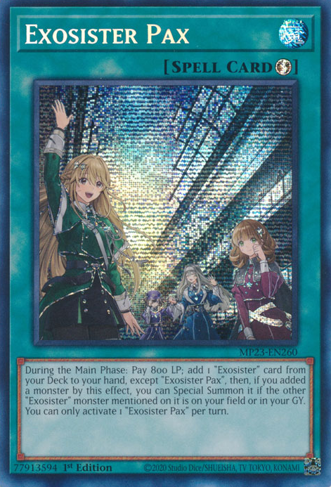 Exosister Pax [MP23-EN260] Prismatic Secret Rare | Tables and Towers