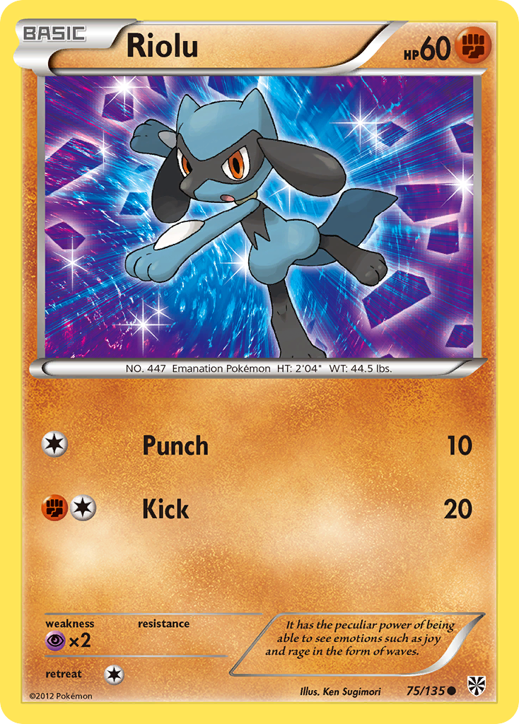 Riolu (75/135) [Black & White: Plasma Storm] | Tables and Towers