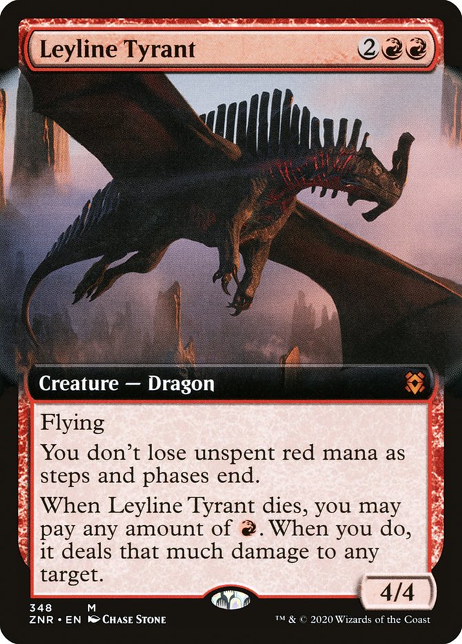 Leyline Tyrant (Extended Art) [Zendikar Rising] | Tables and Towers