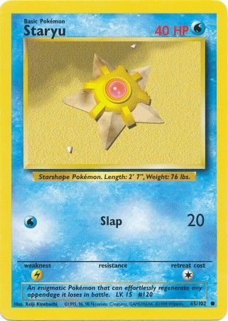 Staryu (65/102) [Base Set Unlimited] | Tables and Towers