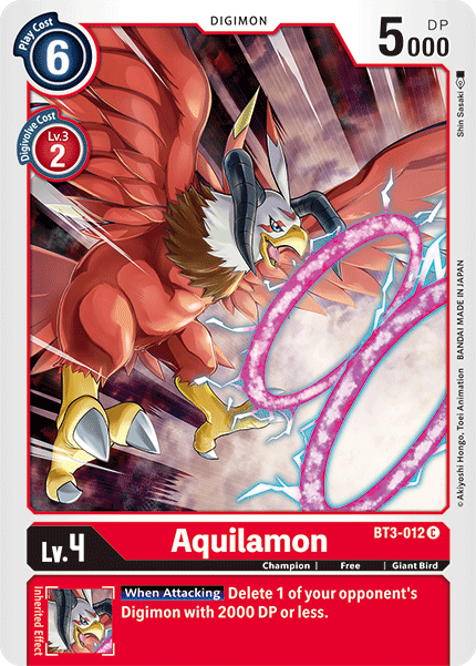 Aquilamon [BT3-012] [Release Special Booster Ver.1.5] | Tables and Towers