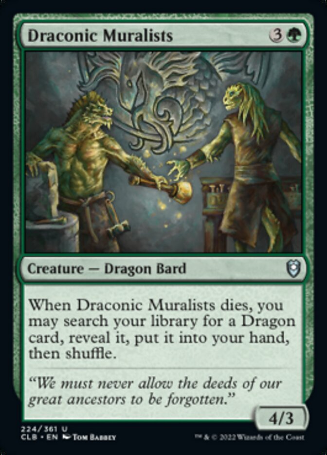 Draconic Muralists [Commander Legends: Battle for Baldur's Gate] | Tables and Towers