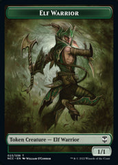 Elf Warrior // Wurm Double-Sided Token [Streets of New Capenna Commander Tokens] | Tables and Towers