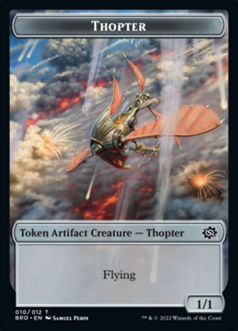 Powerstone // Thopter Double-Sided Token [The Brothers' War Tokens] | Tables and Towers