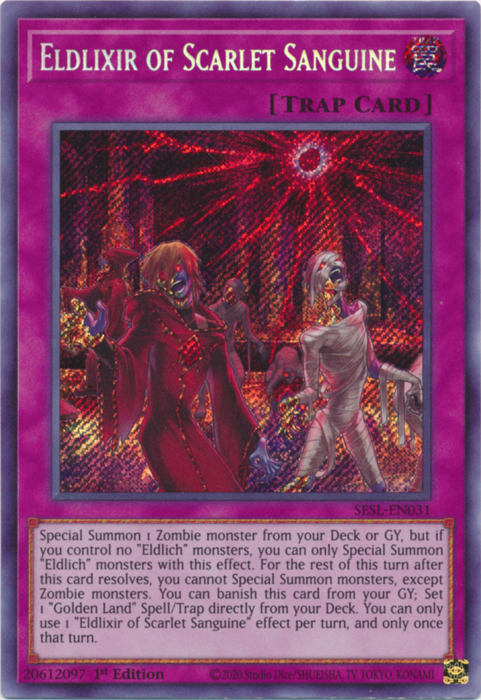 Eldlixir of Scarlet Sanguine [SESL-EN031] Secret Rare | Tables and Towers