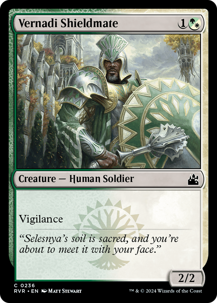 Vernadi Shieldmate [Ravnica Remastered] | Tables and Towers