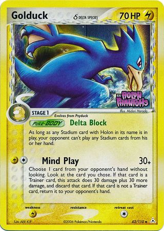 Golduck (43/110) (Delta Species) (Stamped) [EX: Holon Phantoms] | Tables and Towers