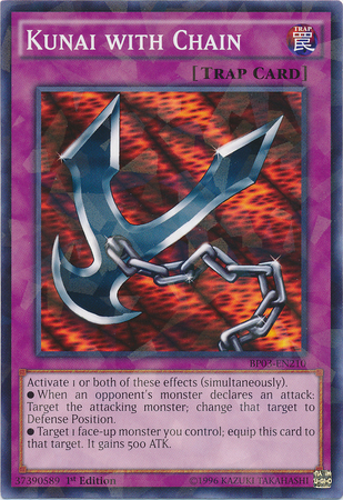 Kunai with Chain [BP03-EN210] Shatterfoil Rare | Tables and Towers