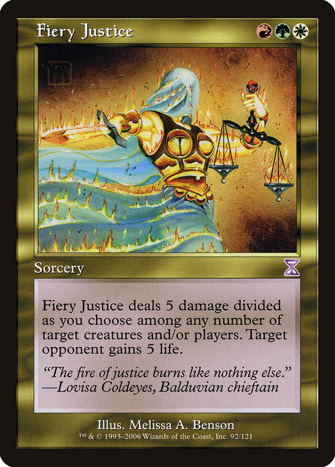 Fiery Justice [Time Spiral Timeshifted] | Tables and Towers