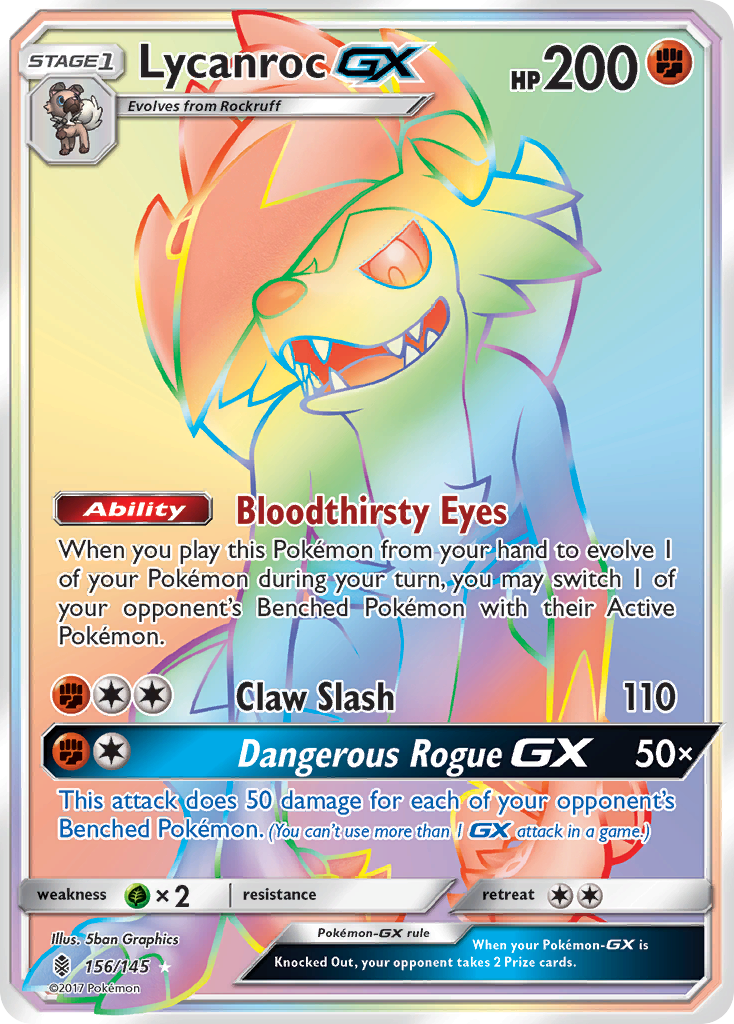 Lycanroc GX (156/145) [Sun & Moon: Guardians Rising] | Tables and Towers