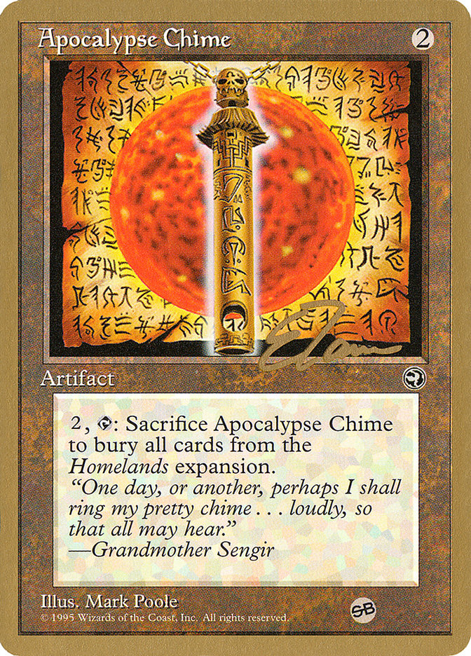 Apocalypse Chime (Eric Tam) (SB) [Pro Tour Collector Set] | Tables and Towers