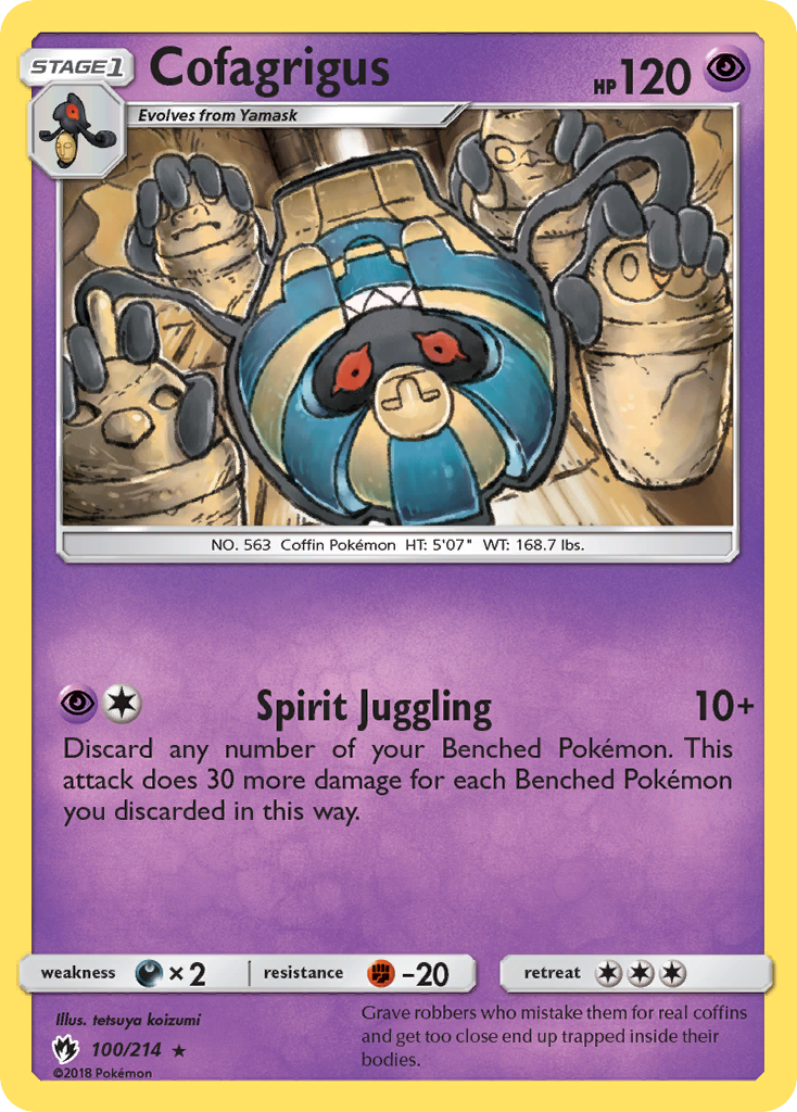 Cofagrigus (100/214) [Sun & Moon: Lost Thunder] | Tables and Towers