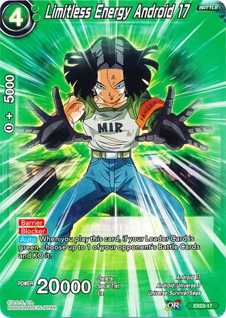 Limitless Energy Android 17 (EX03-17) [Ultimate Box] | Tables and Towers