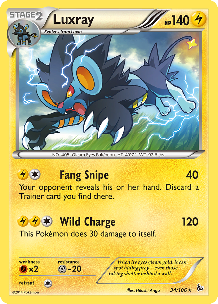 Luxray (34/106) [XY: Flashfire] | Tables and Towers