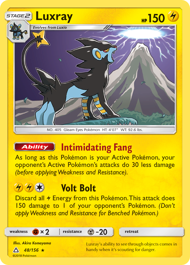 Luxray (48/156) [Sun & Moon: Ultra Prism] | Tables and Towers